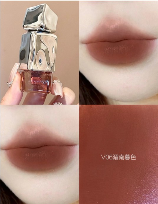 蜜丝婷泰式奶咖丝绒唇霜V06湄南暮色