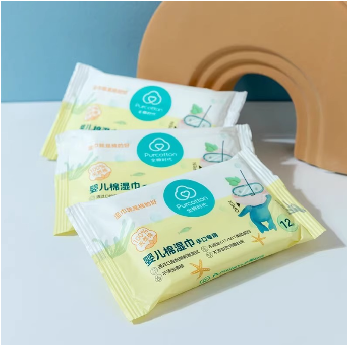 全棉时代婴儿棉湿巾12片/包