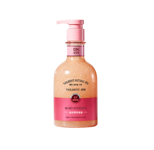 LG安宝笛磨砂沐浴露 夜黑玫瑰香400ml